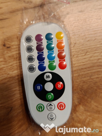 Proiector RGB Napoli Plus, LED OSRAM 50W IP65, Telecomanda 