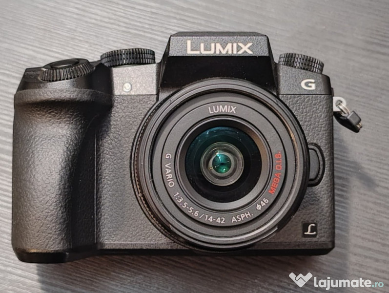 Panasonic Lumix G7 (3950 cadre) + 25mm f/1.7 + 14-42mm + Accesorii 