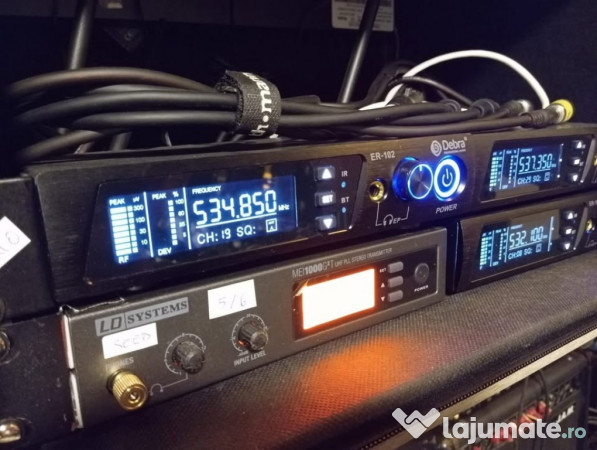 Sistem monitorizare In-ear Debra UHF si BT 5.0