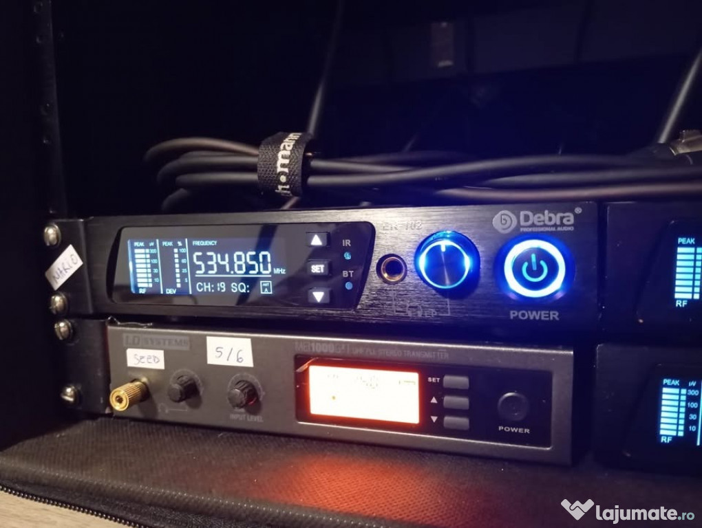 Sistem monitorizare In-ear Debra UHF si BT 5.0