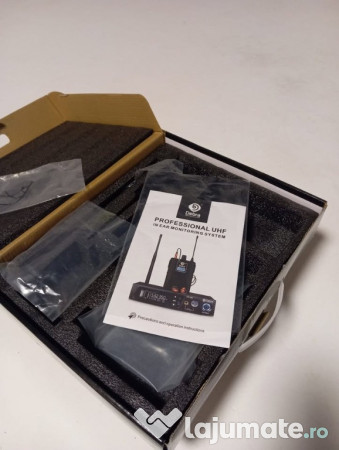 Sistem monitorizare In-ear Debra UHF si BT 5.0