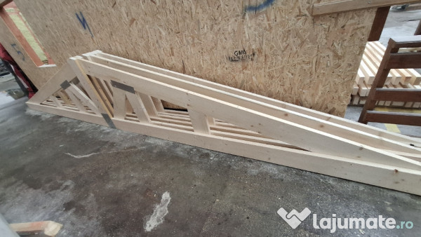 Ferme lemn acoperiș lungime 7600mm 