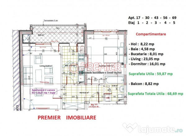 Sector 4 - Metrou Aparatorii Patriei - Apartament 2 camere 