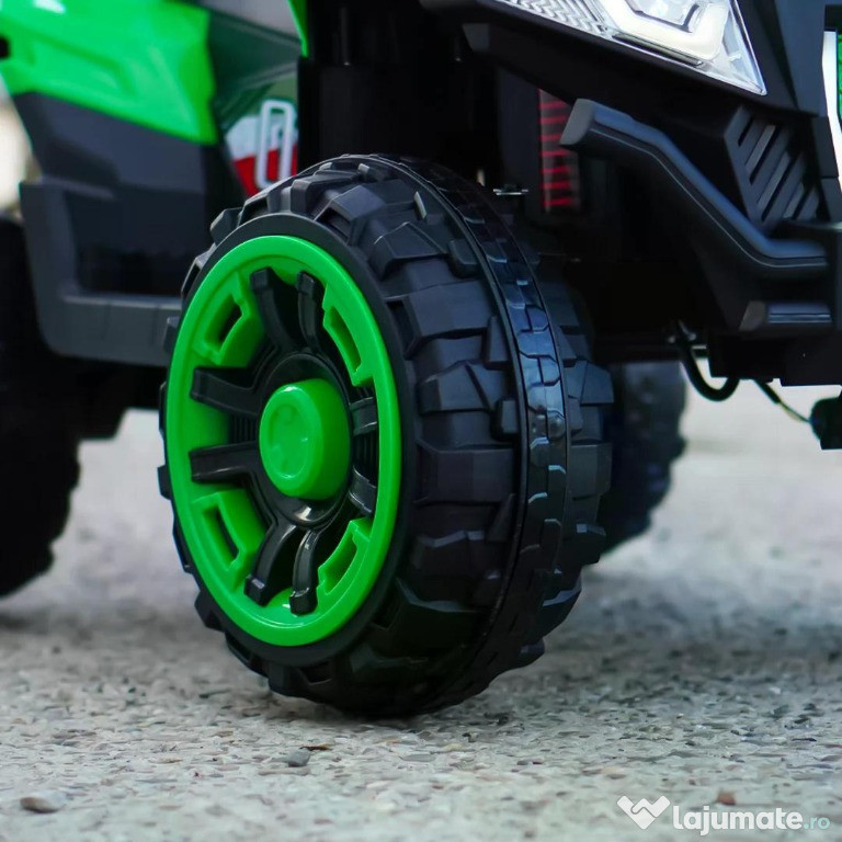ATV electric pt. 2 copii 4x4 Kinderauto SuperOffroad V2, 4x45W Green