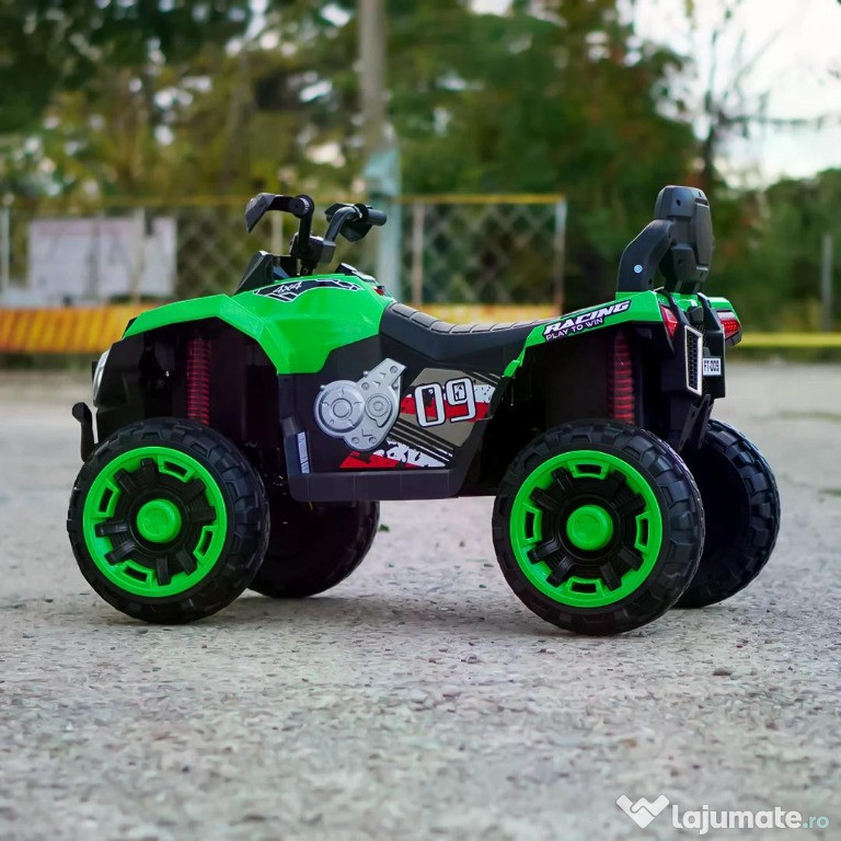 ATV electric pt. 2 copii 4x4 Kinderauto SuperOffroad V2, 4x45W Green