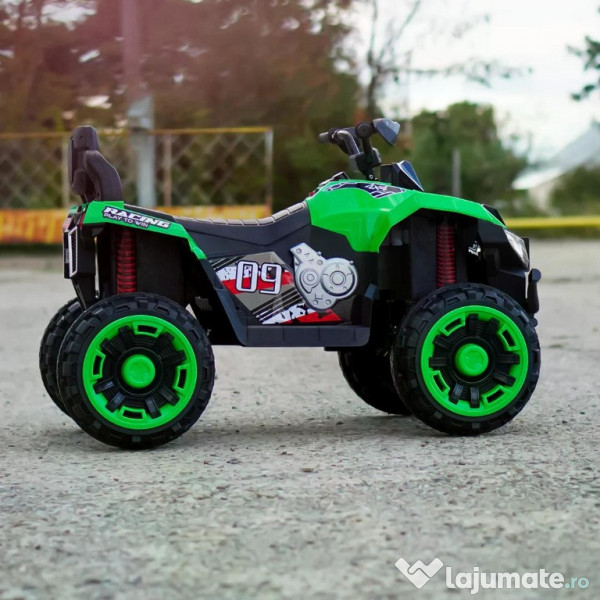 ATV electric pt. 2 copii 4x4 Kinderauto SuperOffroad V2, 4x45W Green