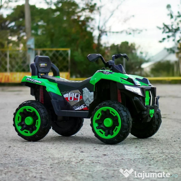 ATV electric pt. 2 copii 4x4 Kinderauto SuperOffroad V2, 4x45W Green