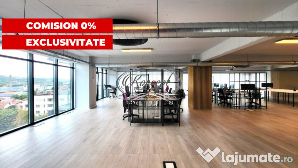 Birou premium in Marasti, etaj integral, acces 24/7 securiza 