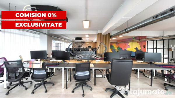 Birou premium in Marasti, etaj integral, acces 24/7 securiza 