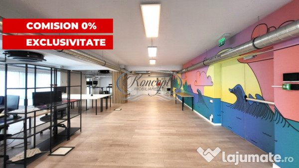 Birou premium in Marasti, etaj integral, acces 24/7 securiza 