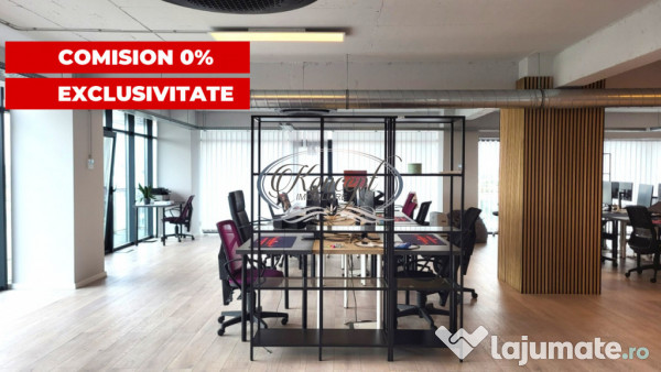 Birou premium in Marasti, etaj integral, acces 24/7 securiza 
