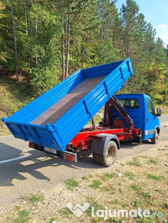 Iveco daily basculabil cu macara 