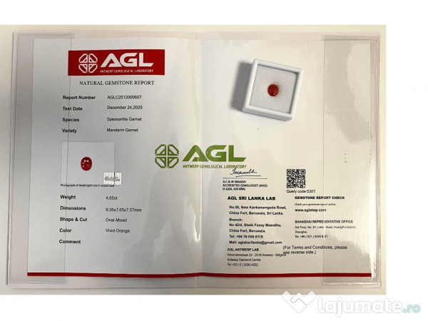 Gemstone - Mandarin Garnet 