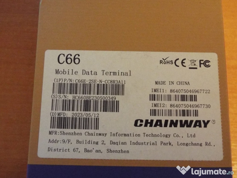 Vand terminal inventariere Chainway C66 nou pret 3000lei