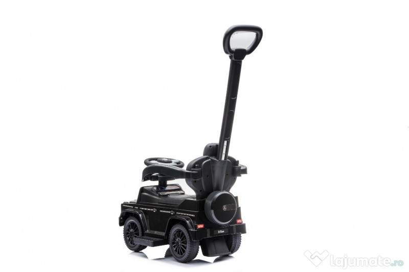 Masinuta premergator pt copii 2 in 1 Mercedes G350d cu parasolar Black 