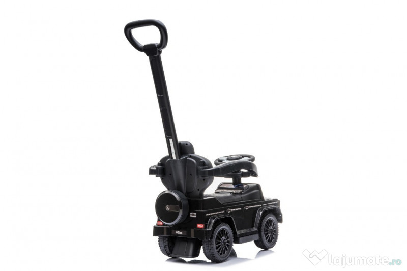 Masinuta premergator pt copii 2 in 1 Mercedes G350d cu parasolar Black 