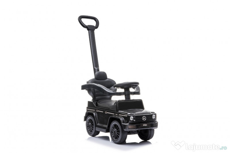 Masinuta premergator pt copii 2 in 1 Mercedes G350d cu parasolar Black 