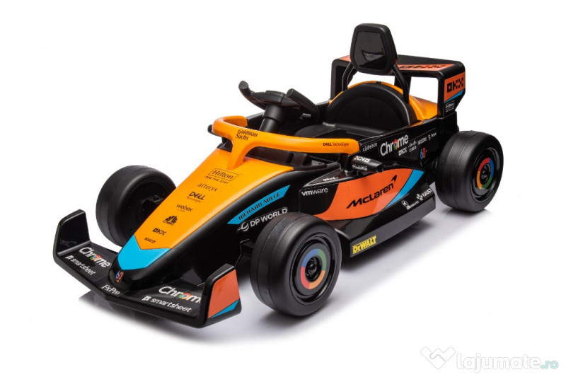 Masinuta electrica Formula 1 McLaren Racing 2x 35W 12V, cu scaun tapit
