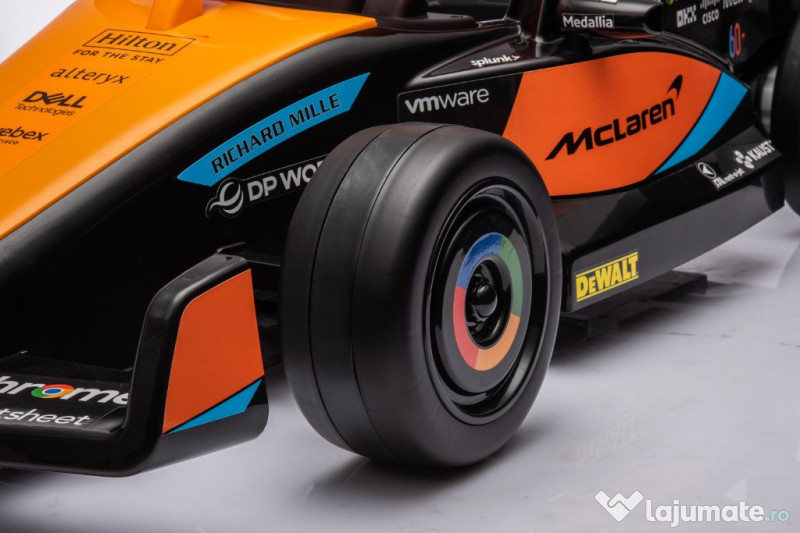 Masinuta electrica Formula 1 McLaren Racing 2x 35W 12V, cu scaun tapit