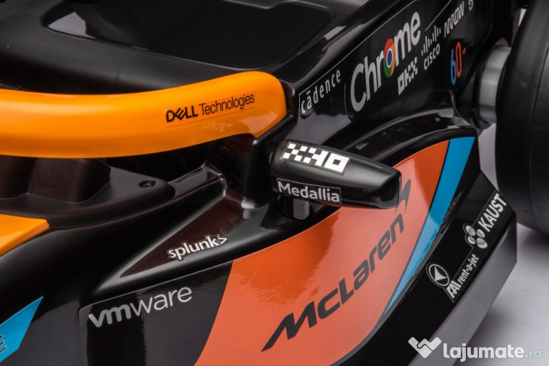 Masinuta electrica Formula 1 McLaren Racing 2x 35W 12V, cu scaun tapit