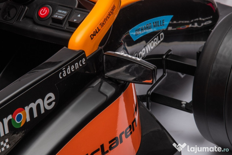 Masinuta electrica Formula 1 McLaren Racing 2x 35W 12V, cu scaun tapit