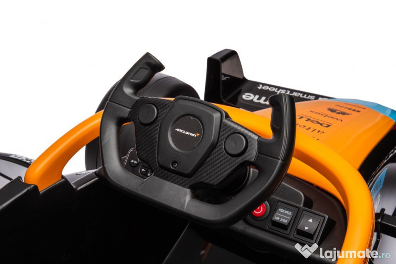 Masinuta electrica Formula 1 McLaren Racing 2x 35W 12V, cu scaun tapit
