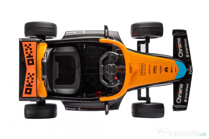 Masinuta electrica Formula 1 McLaren Racing 2x 35W 12V, cu scaun tapit