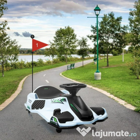 Kart electric Kinderauto BJSX2328 180W 24V cu CASCA, Genunchiere