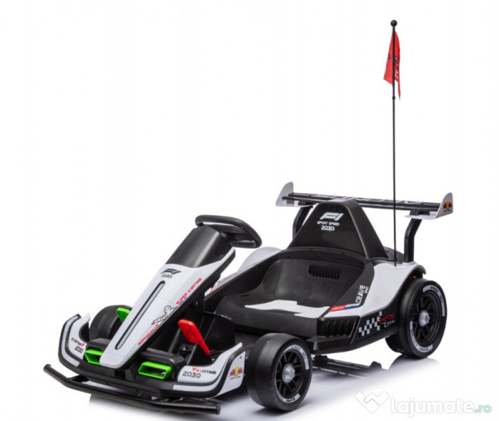 Kart electric pentru copil 3-11 ani, Racing F1 2x 45W 12V cu RC 