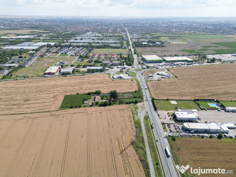 Teren 7653mp cu PUZ aprobat DN Arad Oradea