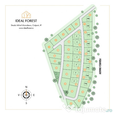 Teren 459mp deschidere la padurea Snagov! Mega reduceri de pret 