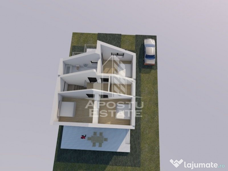 Casa individuala, 5 camere, 465mp teren, in Sanandrei