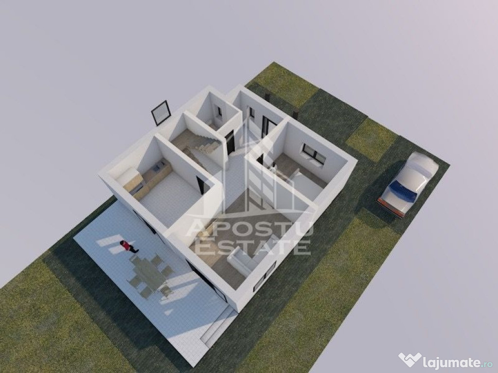 Casa individuala, 5 camere, 465mp teren, in Sanandrei