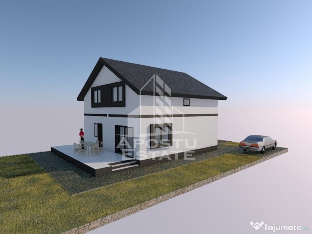 Casa individuala, 5 camere, 465mp teren, in Sanandrei