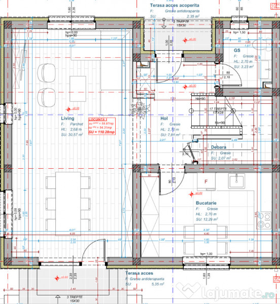 Duplex semifinisat, zona Tautiului 