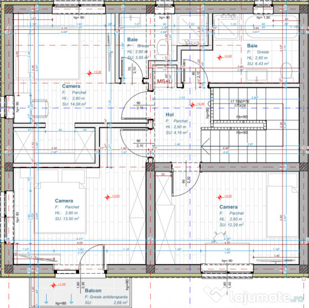 Duplex semifinisat, zona Tautiului 