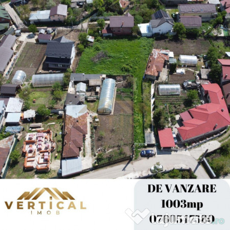 1003mp de teren intravilan! Comuna Berceni 