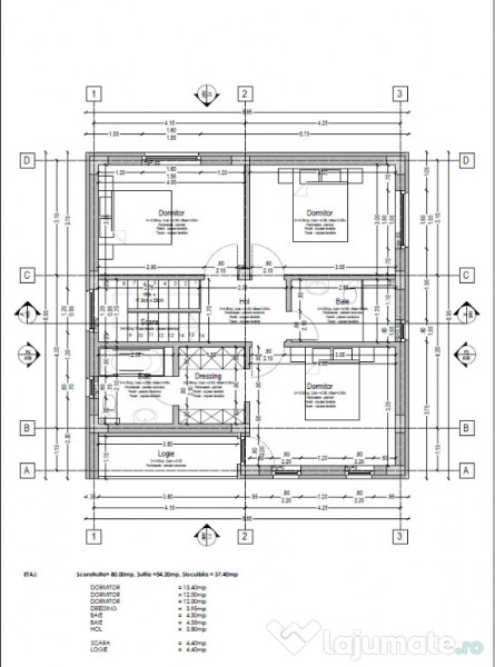 Vila individuala 5 camere /Teren 470 mp /Com.Berceni