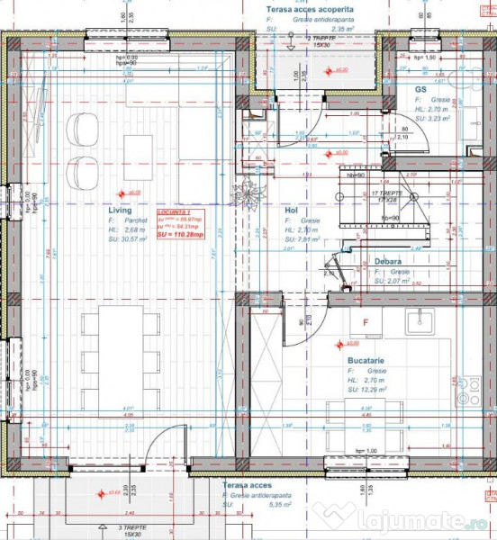 Duplex nou, semifinisat, în ansamblu rezidențial cu parc privat