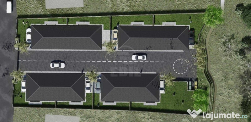 Duplex nou, semifinisat, în ansamblu rezidențial cu parc privat