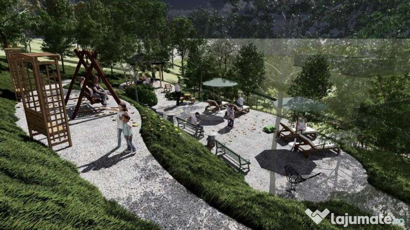 Duplex nou, semifinisat, în ansamblu rezidențial cu parc privat