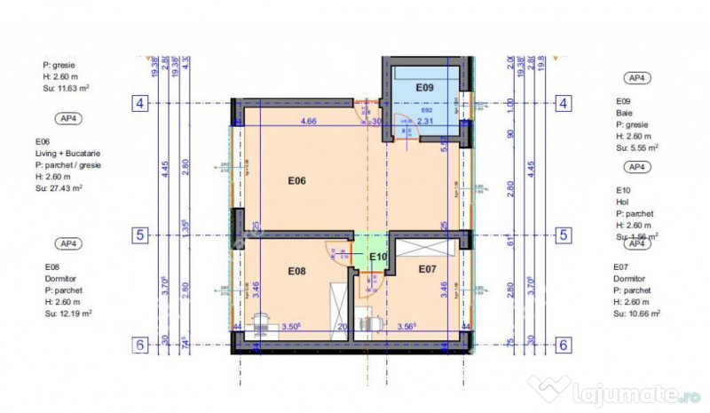Apartament de 3 camere etajul 1 cu 2 locuri de parcare zona 