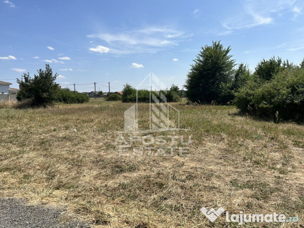 Parcela de teren 916 mp, front stradal 20 ml, Dumbravita ... 