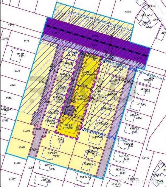 RECO teren intravilan in Santandrei 1608 mp 