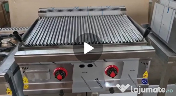 Gratar cu roca vulcanica /gratar profesional pe gaz si electric 