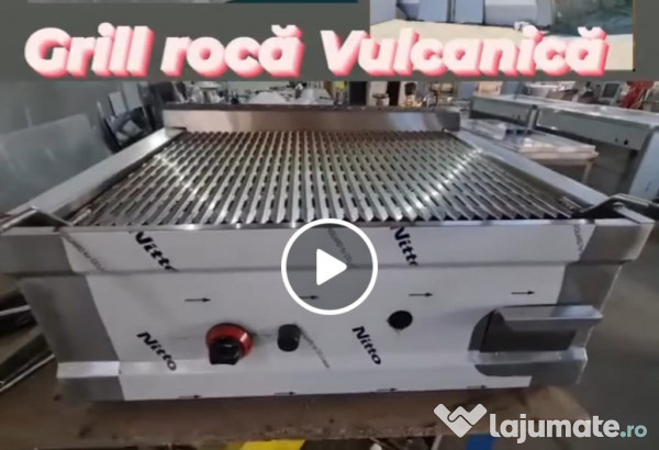 Gratar cu roca vulcanica /gratar profesional pe gaz si electric 