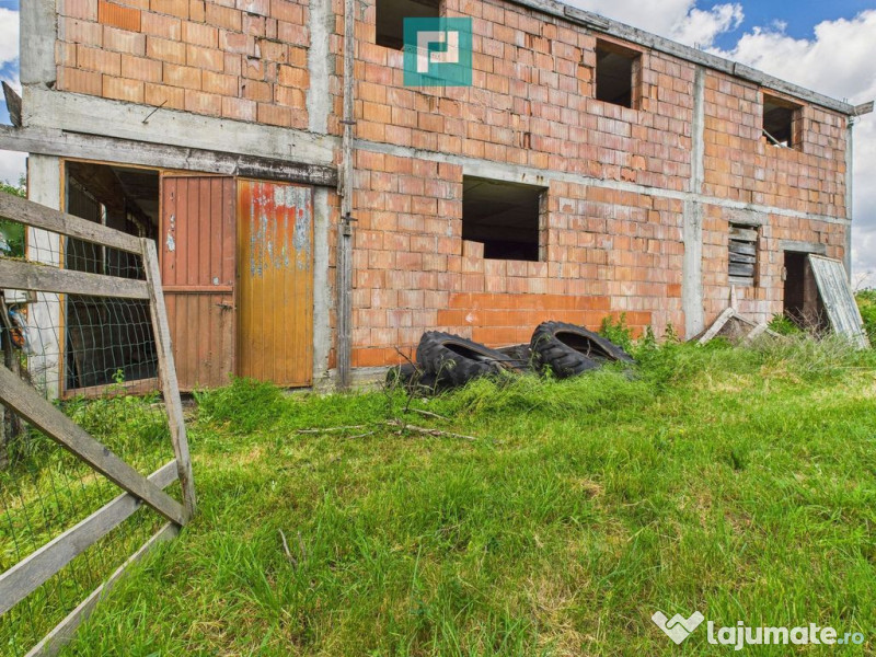 Casă mare, la rosu cu teren generos în Șimand