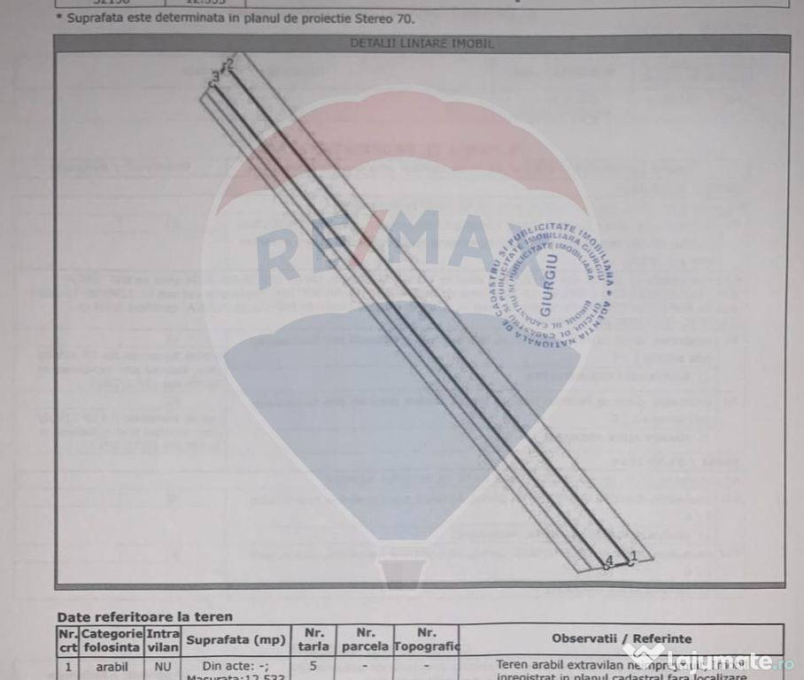 Teren Draganeasca-Ulmi / DJ 404 Jud Giurgiu