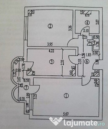 Apartament cu 2 camere in I. C. Frimu 