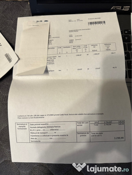 Laptop ASUS F550JX-DM169D